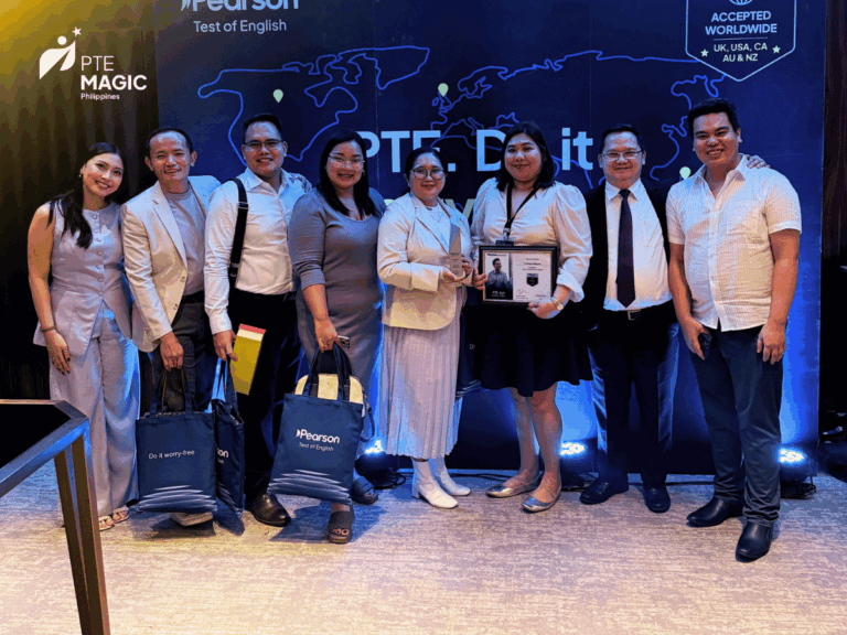 PTE Magic Philippines team with Pearson representatives at the Asia PTE Partners Summit in Manila