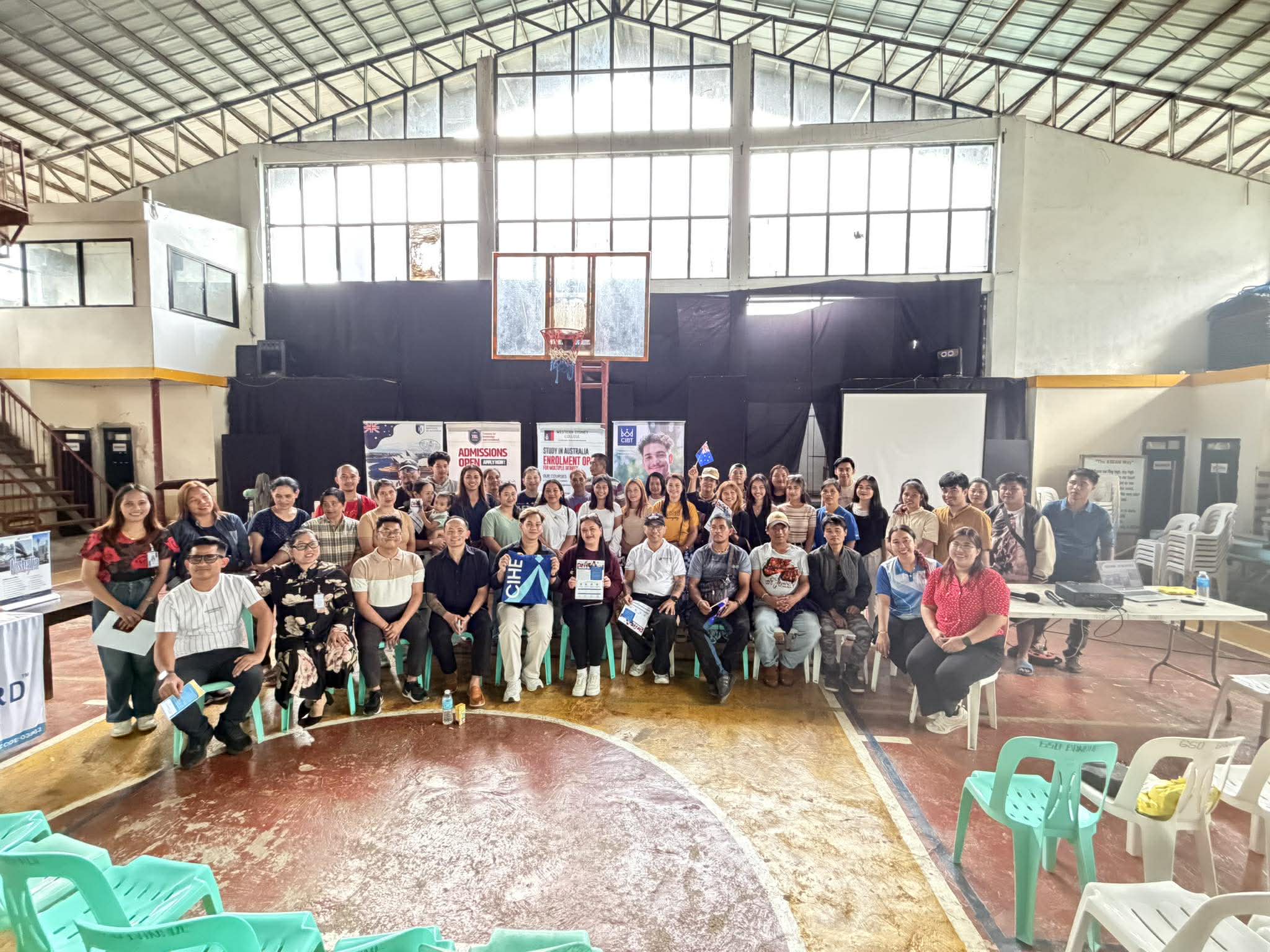 PTE Magic and VisionPath team with attendees at the info session